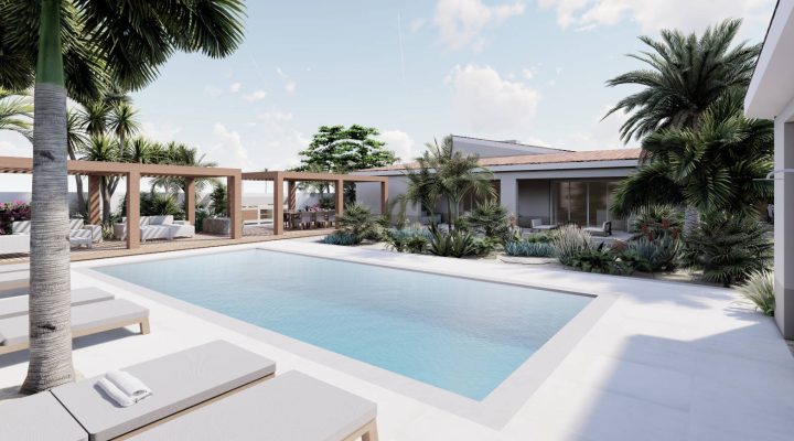 Tuinontwerp villatuin Marbella zwembad